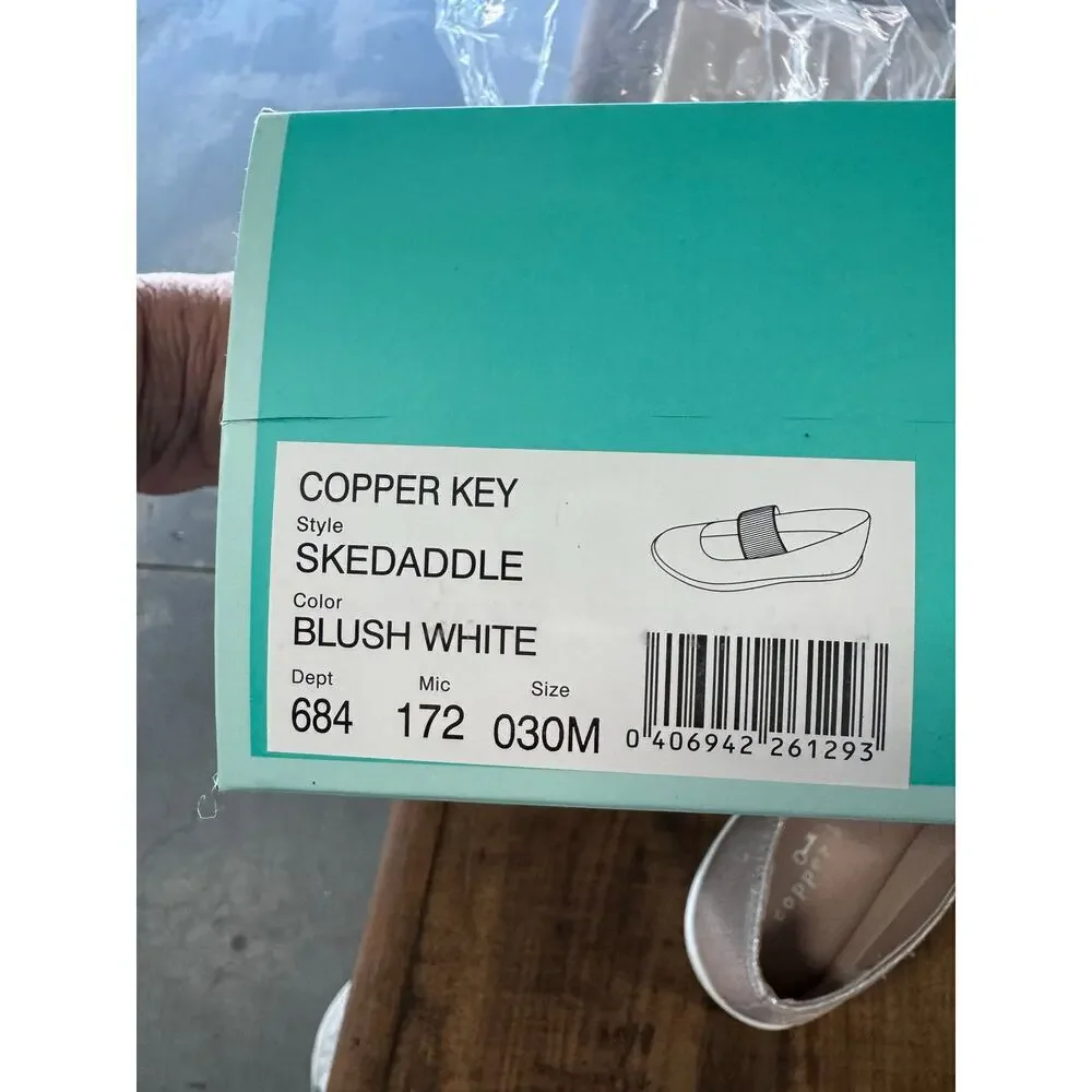 COPPER KEY Skedaddle Girls/Youth shoes; size 3; Sparkly Blush, secure, NEW!